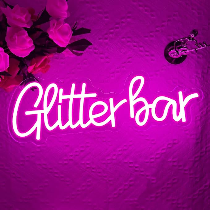 Glitter Bar Neon Sign, Bar Signs - Image 8