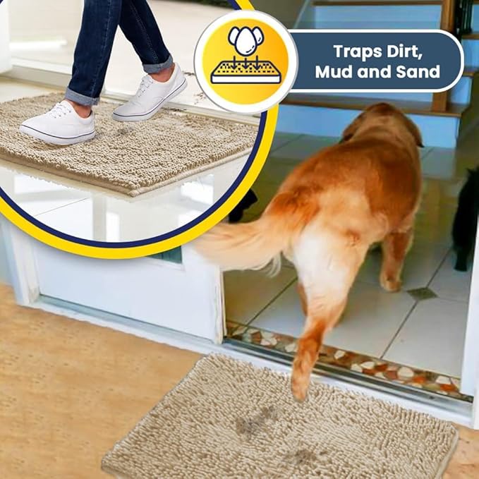 Muddy Mat® Shown on TV – Super Absorbent Microfiber Dog Door Mat - Image 3