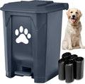 tebiete Dog Poop Trash Can Outdoors Pet Waste Station by tebiete
