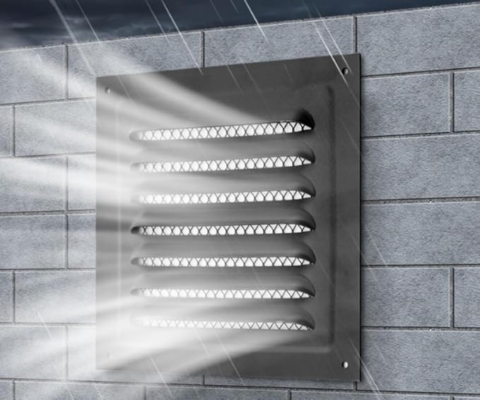 2pcs Attic Vent Soffit Vent Aluminum Wall Vent Metal Shed Vent Square Vent - Image 3