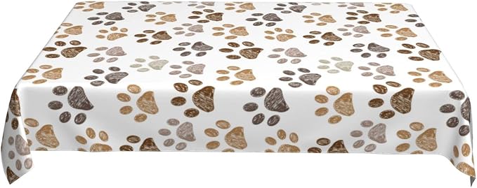Worltoldb Dog Paw Print Tablecloths - Image 7