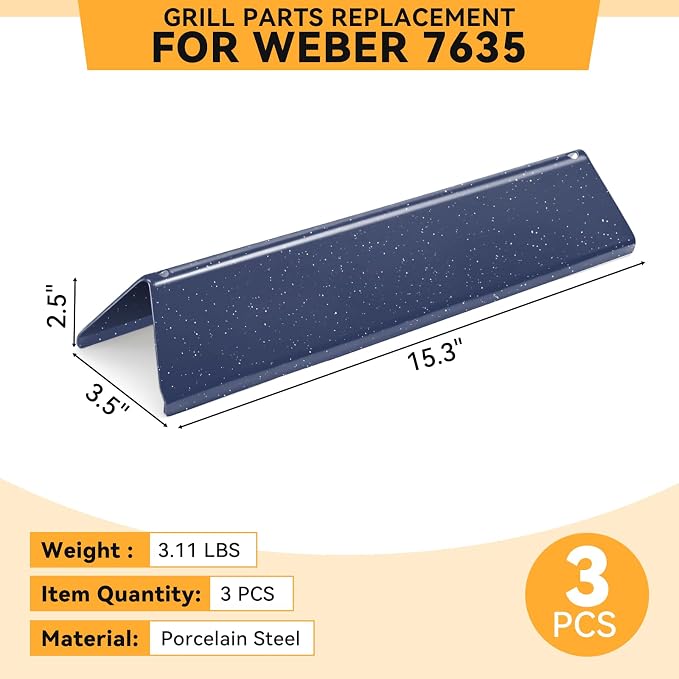 7635 15.3 Inch Flavorizer Bars for Weber Spirit I & II 200 Series Spirit E210 - Image 4