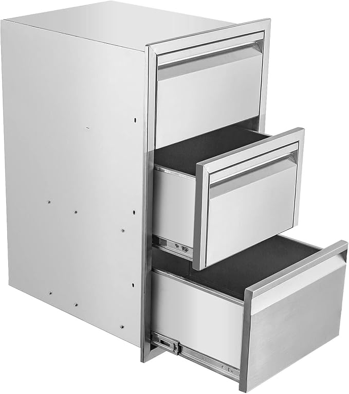 Outdoor Kitchen Double Drawer w/Paper Towel Holder Combo Works - Image 4