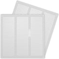 Repa Market 2-Pack 12x12 Inch Air Vent Cover/White Galvanized Steel Louvered by RepaMarket