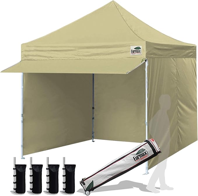 Eurmax USA 10 x 10 Pop up Canopy Commercial Tent Outdoor Party Canopies by Eurmax