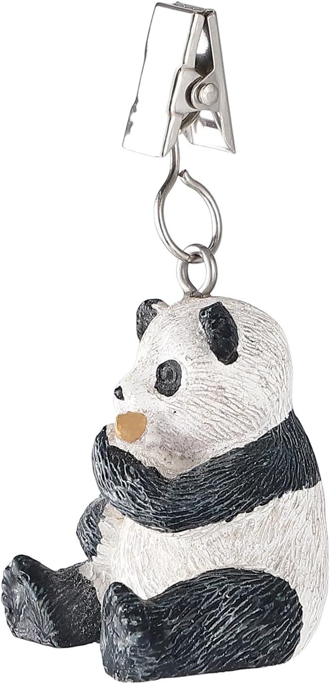 TwoFish Home Set of 4 Panda Resin Tablecloth Weights Clips Panda Handicraft - Image 5