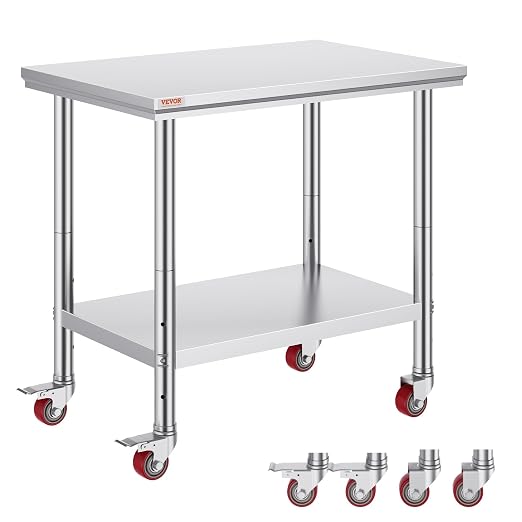 Vevor Mophorn Stainless Steel Work Table 36x24 Inch by VEVOR