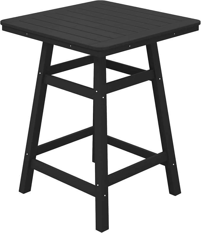 Costaelm Outdoor Bar Table, Patio Bistro Dining Pub Table by Costaelm