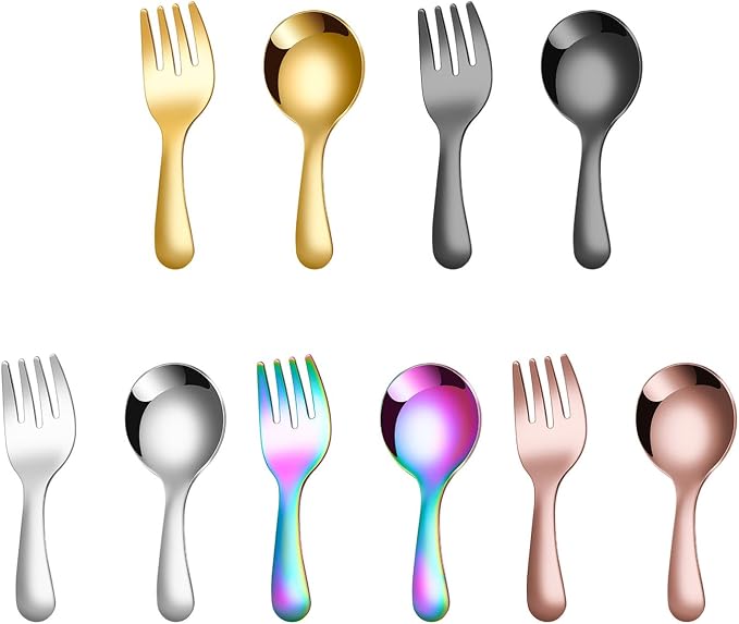2 Pcs Portable Fork Spoon Tableware Portable Spoon and Fork Set Cutlery - Image 8