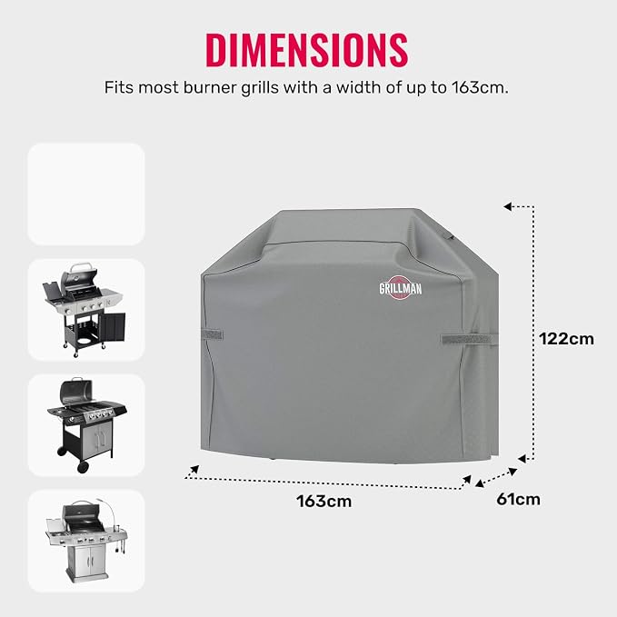 Grillman Premium Grill Cover for Outdoor Grill - Image 3