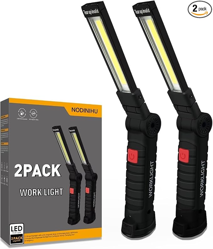Working Light Portable, Rechargeable Work Lights by NODINIHU