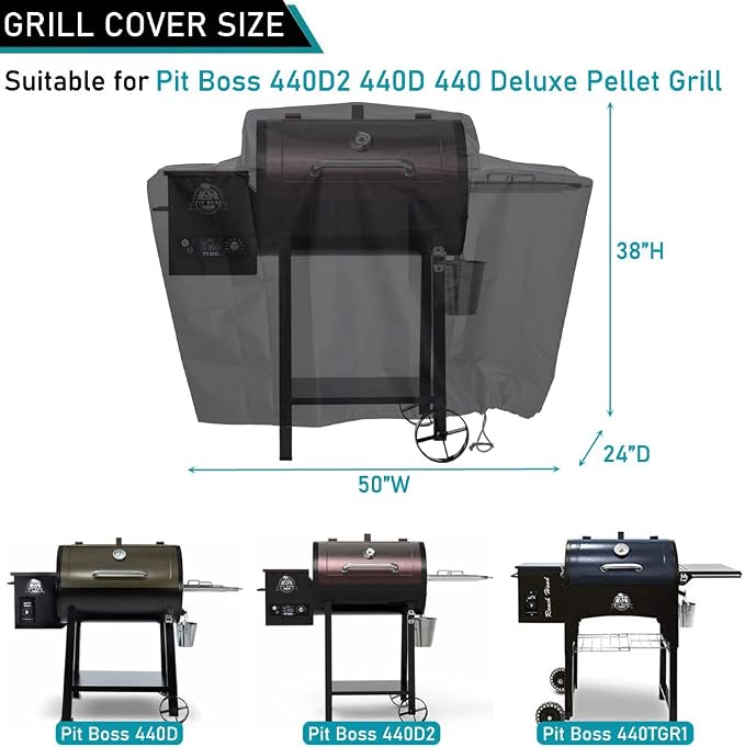 ZJYWSCH Grill Cover for Pit Boss 440D2 440D 440 Deluxe Ranch Hand 440TGR1 456D - Image 2