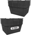 Stackable Plastic Shopping Baskets, Easy-Grip Handles by C-Store+Packaging