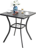 PHI VILLA Outdoor Patio 31" Square Height Bar Table by PHIVILLAThepioneerofcomfortablehouseholdsupplies