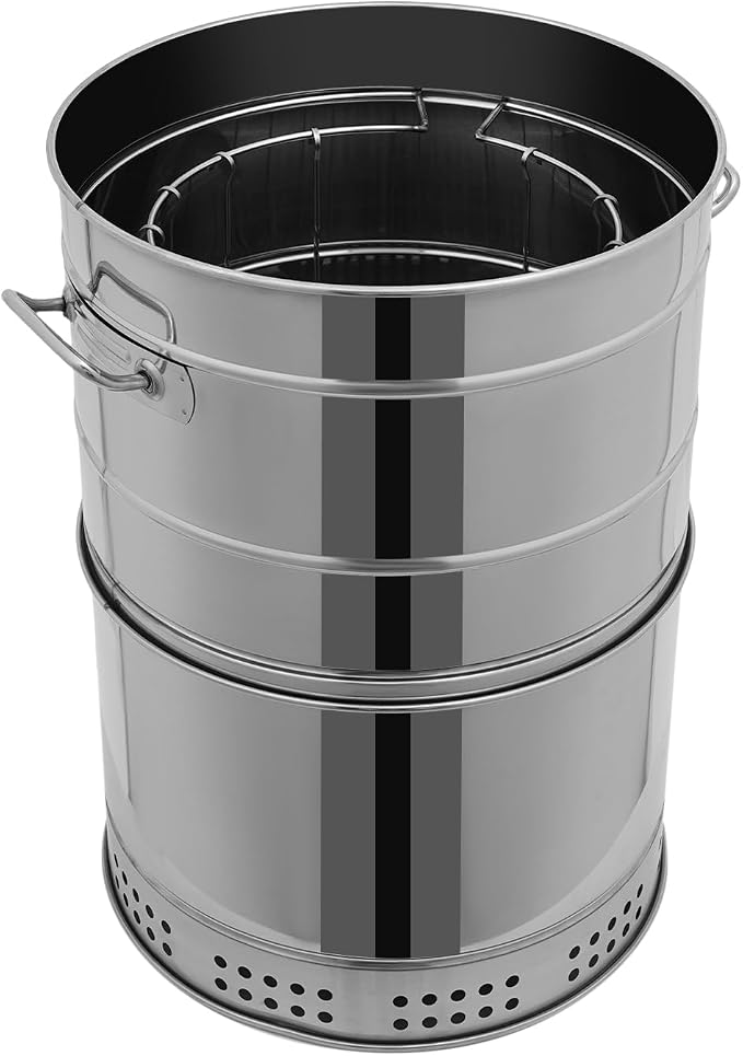 Large Portable Charcoal Grill Stainless Steel Multi-functional Charcoal Grill - Image 4