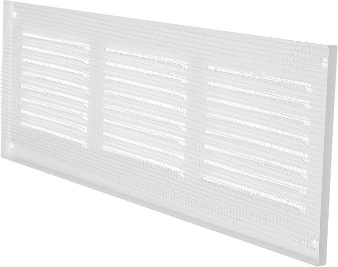Repa Market 5-Pack 12x4 Inch Air Vent Cover/White Galvanized Steel Louvered - Image 8