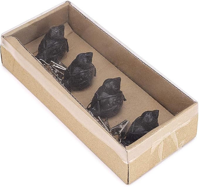 OwnMy Set of 4 Black Tablecloth Weights Clip on, Heavy Duty Pendant Tablecloth - Image 2