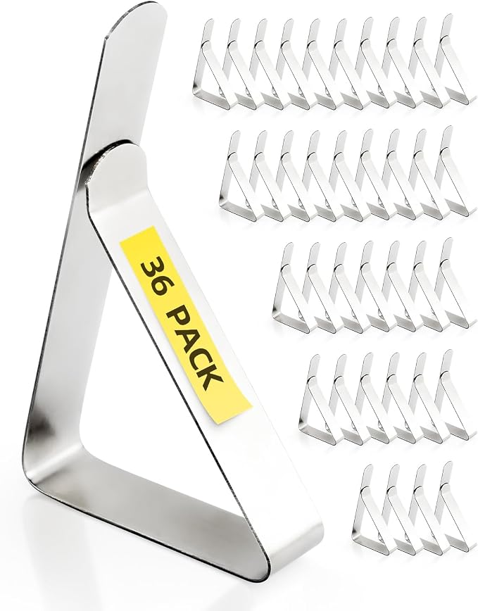 36 Pack Tablecloth Clips by Unknown