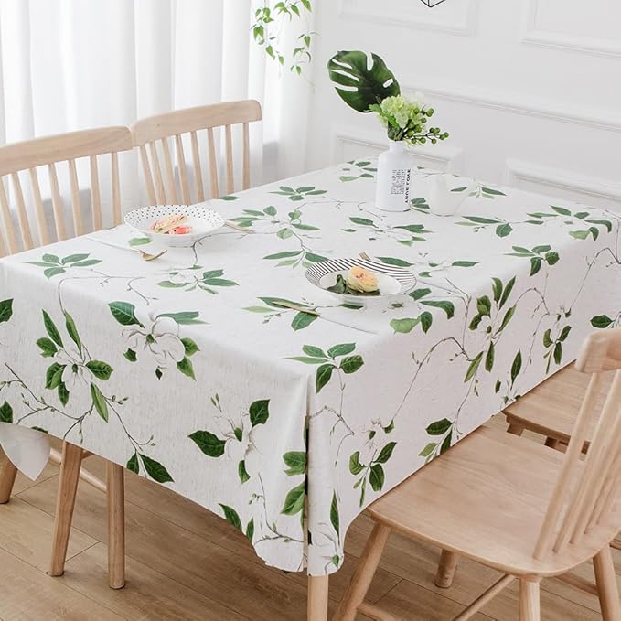 TruDelve Heavy Duty Vinyl Table Cloth Plastic Table Cloth by TruDelve