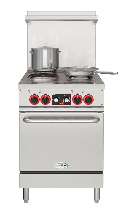 KoolMore 24 in. Commercial Electric Range - 208V 3-Phase by KoolMore