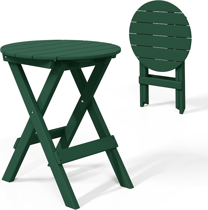 Costaelm Paradise HDPE Outdoor 24.5 Inch Round Portable Folding Patio Dining by Costaelm
