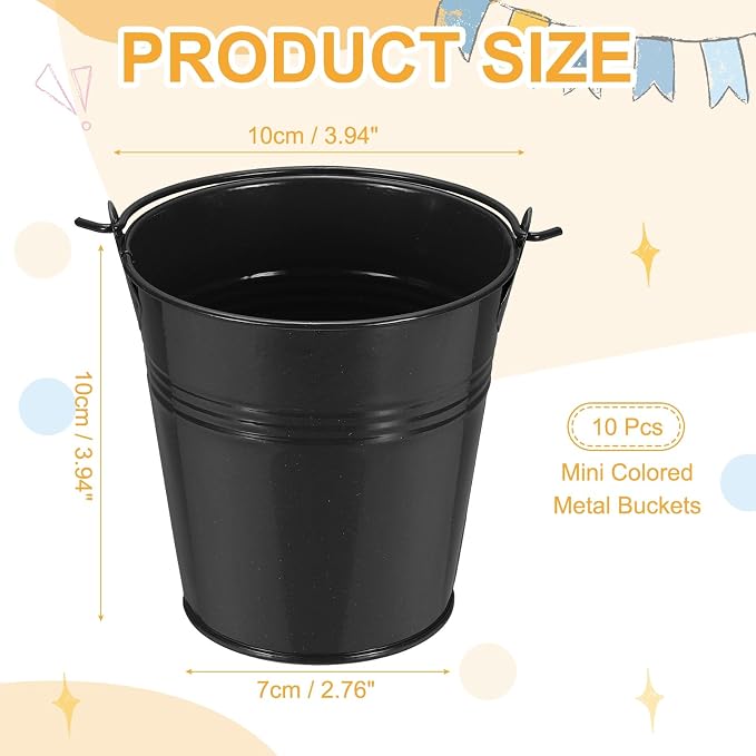 Small Metal Buckets, Mini Buckets - Image 2