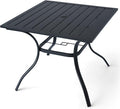 Patio Dining Square Table Outdoor Steel Table by Virvla