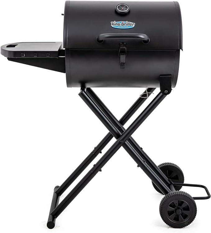 Char-Griller E1816 King-Griller Gambler Portable Charcoal Grill in Black by Char-Griller