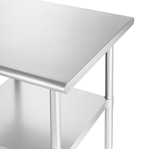GRIDMANN Stainless Steel Work Table 30 x 30 Inches, NSF Commercial Kitchen Prep - Image 4