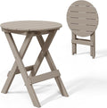 Costaelm Paradise HDPE Outdoor 24.5 Inch Round Portable Folding Patio Dining by Costaelm