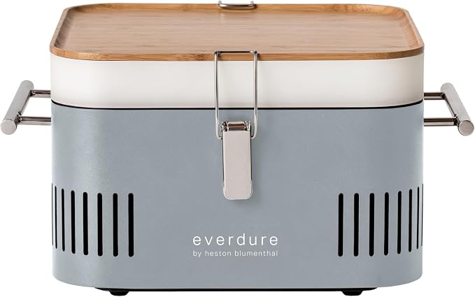 Everdure CUBE Portable Charcoal Grill, Tabletop BBQ, Perfect Tailgate, or by Everdure