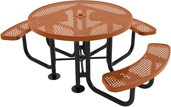 COATEDOUTDOORFURNITURE Heavy-Duty Portable Outdoor Picnic Table by CoatedOutdoorFurniture