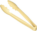 Beige Plastic Serving Tongs, Set of 12, Food Safe Polycarbonate