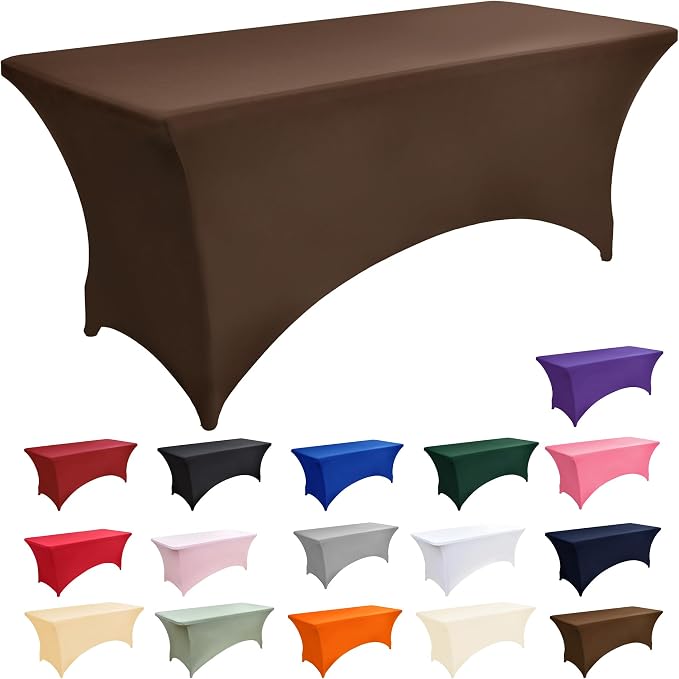 10-Pack 6ft Spandex Table Covers - Image 3