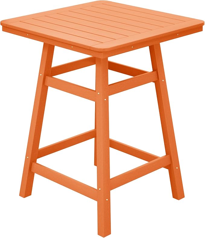 Costaelm Outdoor Bar Table, Patio Bistro Dining Pub Table by Costaelm