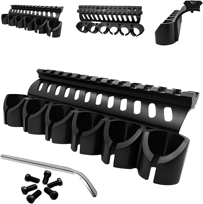 Gotical – Quick Detach Saddle Side 12 Gauge 6 Round Shell Holder Carrier Plate by Gotical