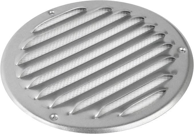 Repa Market 5 Inch Round Air Vent Cover/Galvanized Steel Louvered Grill Cover - Image 9