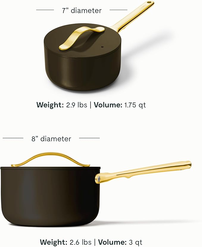 Caraway Nonstick Ceramic Sauce Pan - Image 3