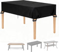 Outdoor Table Cover 80"L x 48"W x 8"H, 420D Waterproof Outdoor Cover by Letsteel