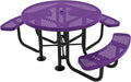 COATEDOUTDOORFURNITURE Heavy-Duty Portable Outdoor Picnic Table by CoatedOutdoorFurniture