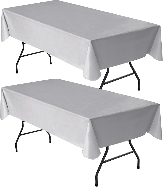 Nasitos 2 Pack Vinyl Table Cloth Rectangular 60x84 Inch-Picnic Tablecloth by Nasitoshomedecor