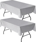 Nasitos 2 Pack Vinyl Table Cloth Rectangular 60x84 Inch-Picnic Tablecloth by Nasitoshomedecor
