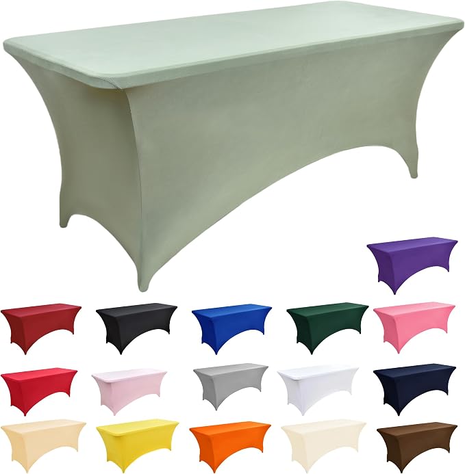 122 6-Pack 6ft Spandex Table Covers - Image 3