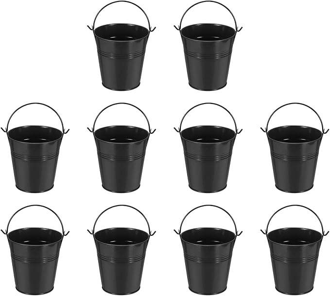 Small Metal Buckets, Mini Buckets by YELARXI