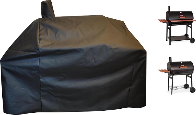 Grill-Smoker-Cover Sized for Char Griller Grill Smoker 2823, 2123 600D Heavy - Image 5