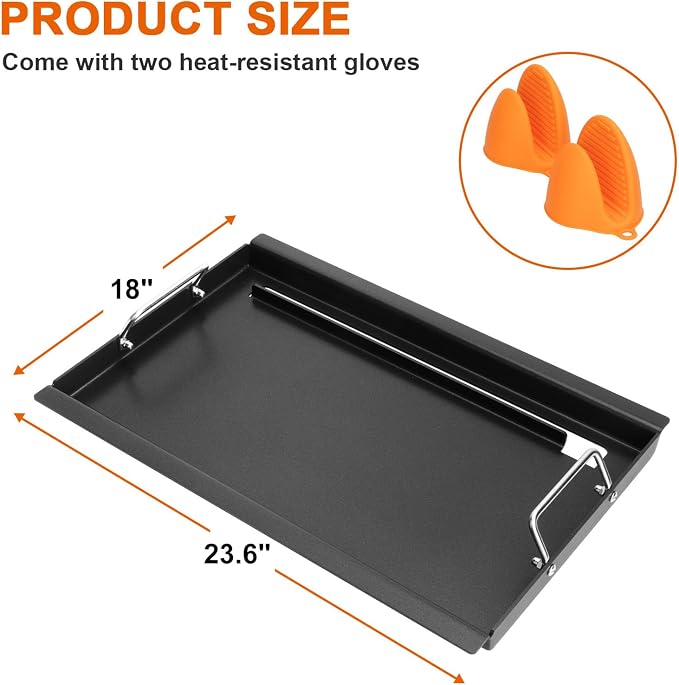 Full-Size Griddle Inserts for Charbroil Performance 4 Burner, Flat Top Griddle - Image 2