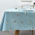 TruDelve Heavy Duty Vinyl Tablecloth Rectangle Plastic Table Cloth Oilcloth by TruDelve