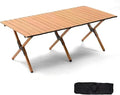 Folding Camping Table, 48Inch Lightweight Roll-Up Table Aluminum Low Portable by Unknown