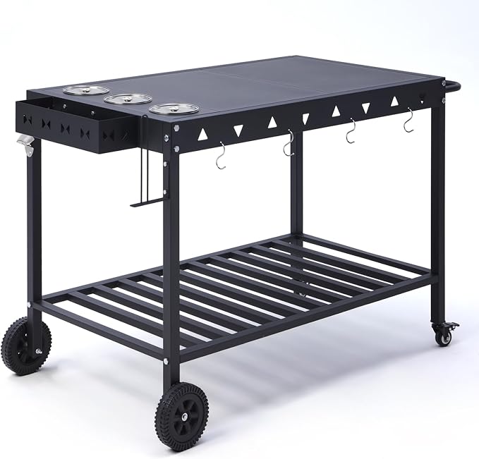 Portable Outdoor Grill Table by Unknown