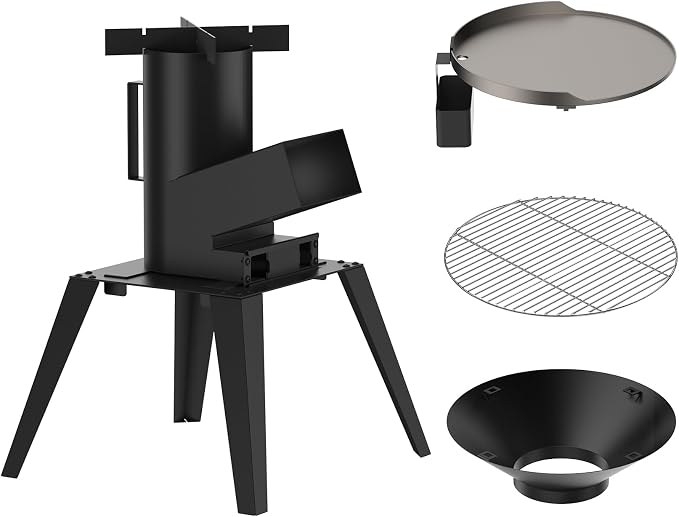 3-in-1 Camp Rocket Stove Kit by ONLYFIREGRILLS